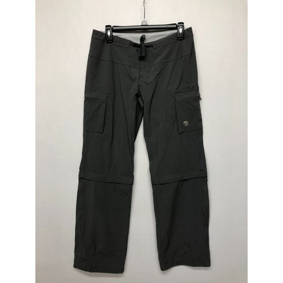 Mountain Hardwear Women Outdoor Hiking Convertible Pants Size 8 Gray B224 -4 - Picture 1 of 14